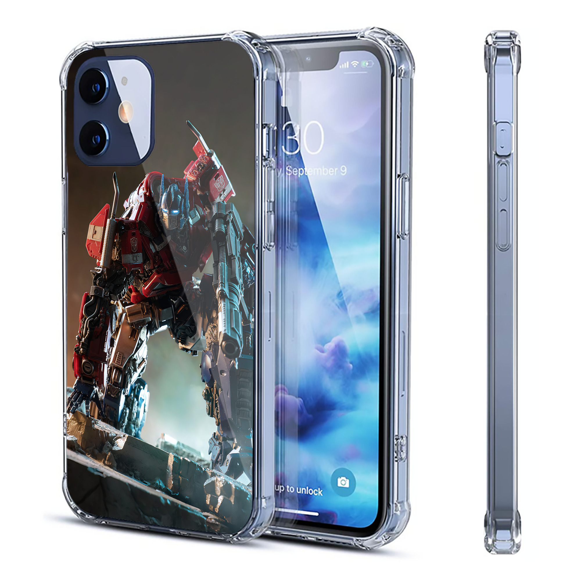 （画像用） Transformers トランスフォーマー 【iPhone 12シリーズ対応】透明スマホケース（クリアソフトケース）